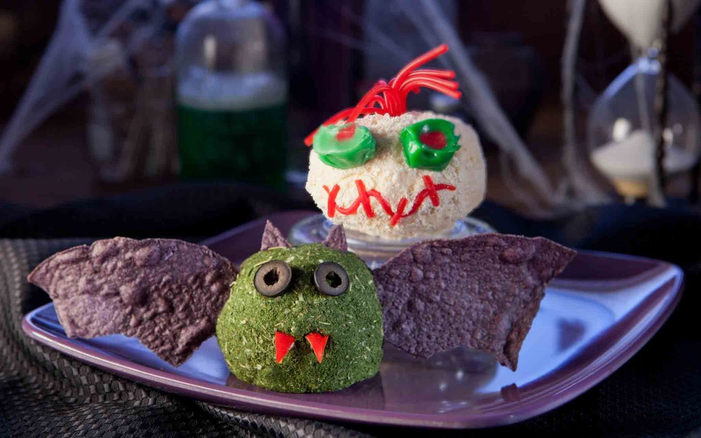 Sweet and Savory Cheese balls for Halloween appetizers