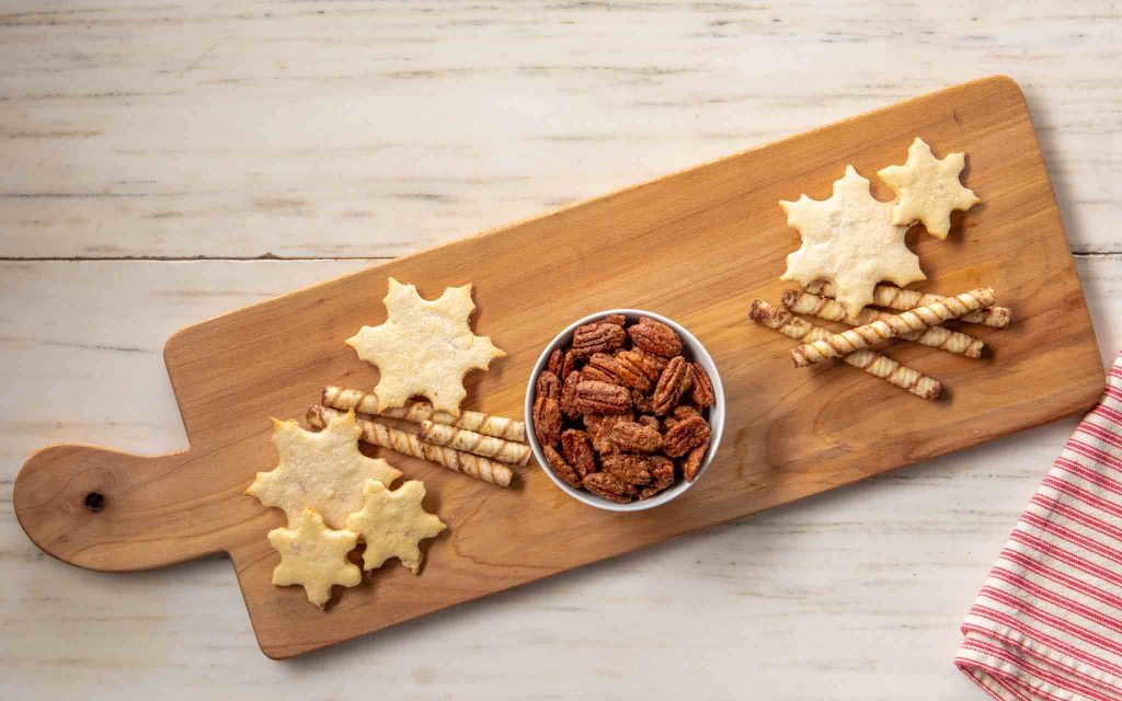 Cookies and Nuts on a Dessert Charcuterie board