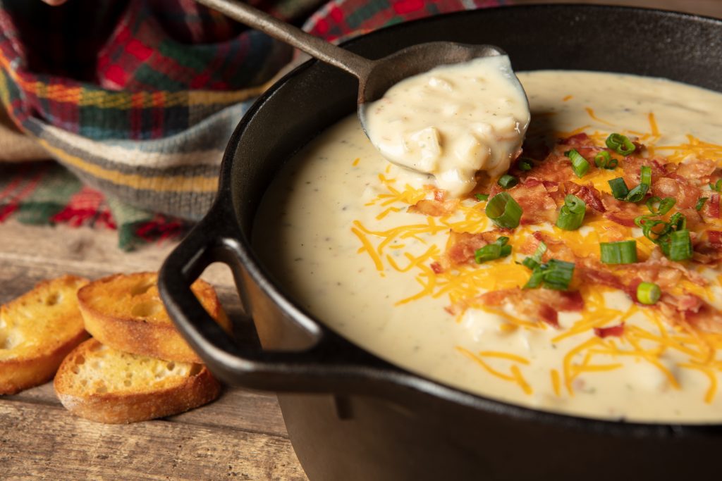 Bistro style loaded baked potato soup