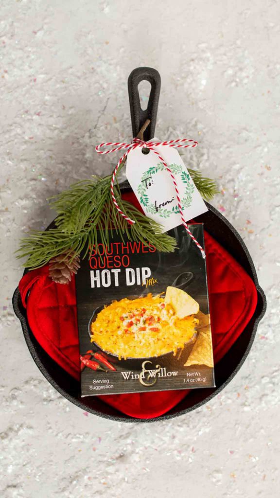hot dip in a cast iron pan gourmet food gift